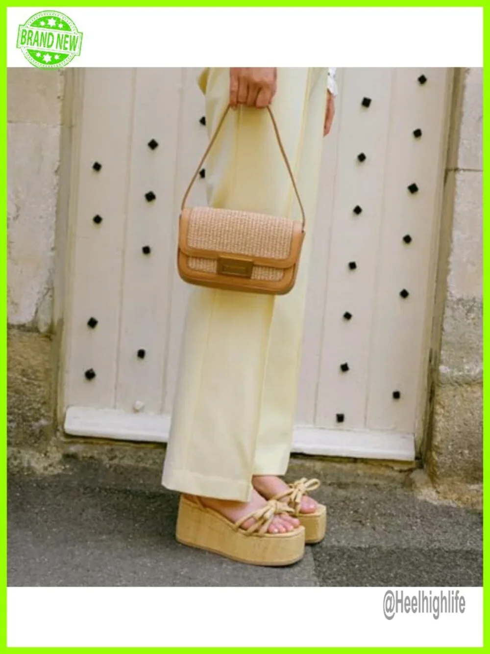 Raffia Platform Sandals Espadrille Wedges Comfortable Summer Beach Slingback